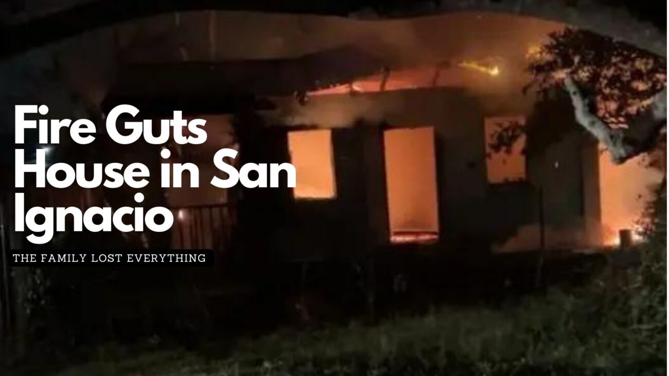 Fire Guts House in San Ignacio