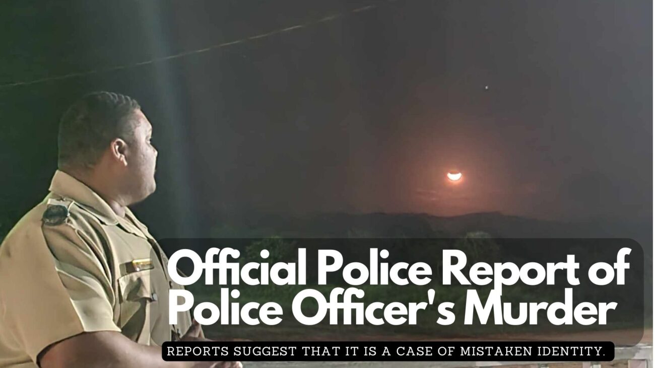 Official Police Report of Police Officer's Murder