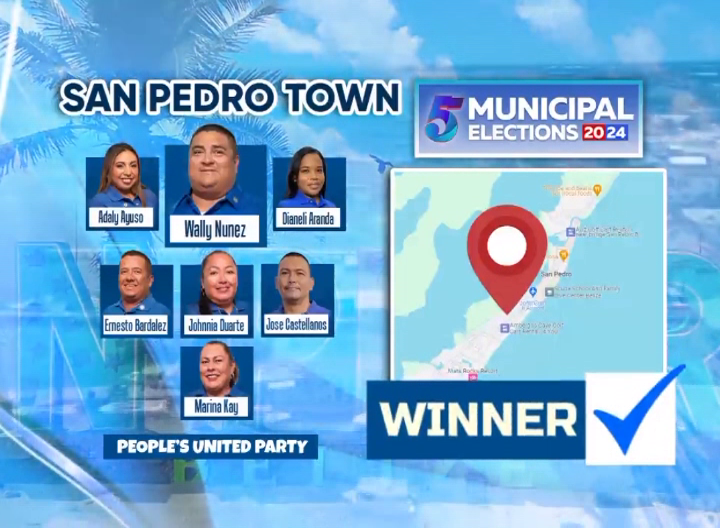 Wally Nunez Leads Six P.U.P. Councillors Back to SP Town Hall