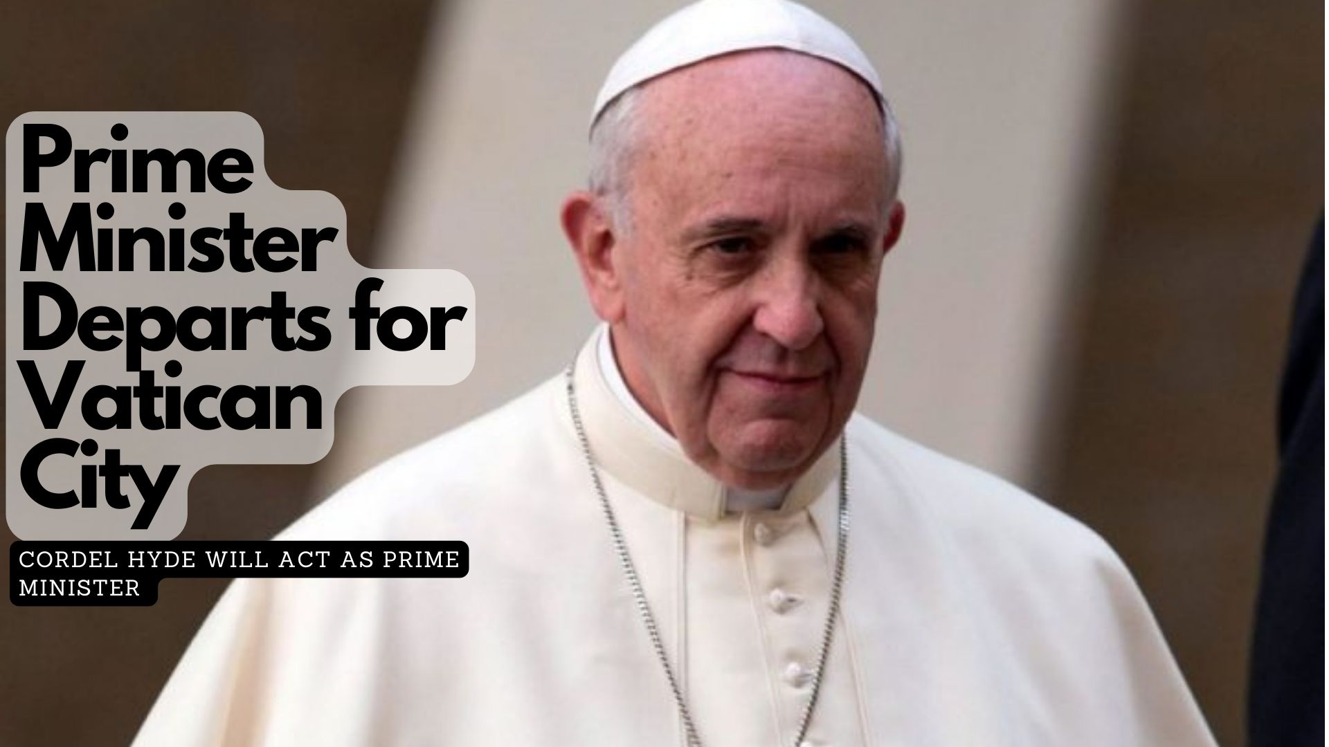 Prime Minister Departs for Vatican City