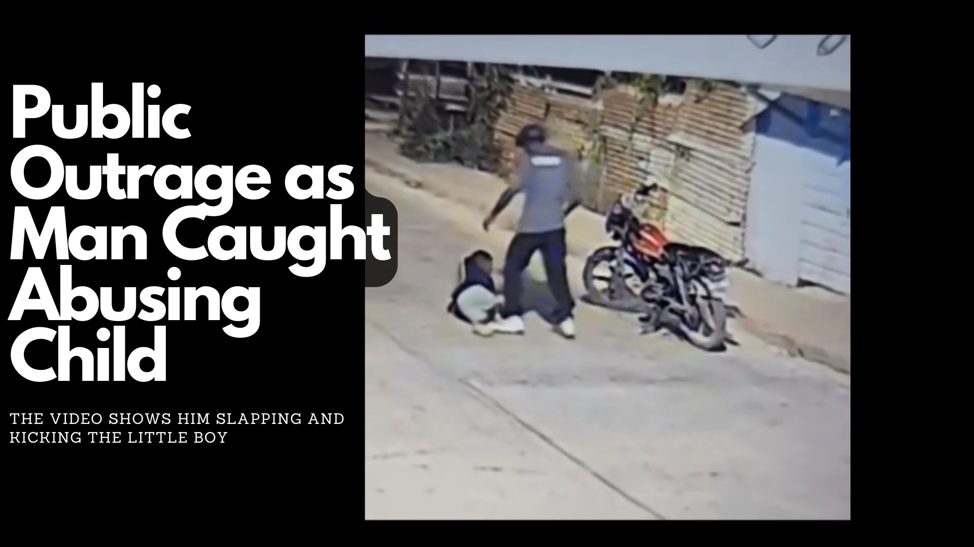 Public Outrage as Man Caught Abusing Child 