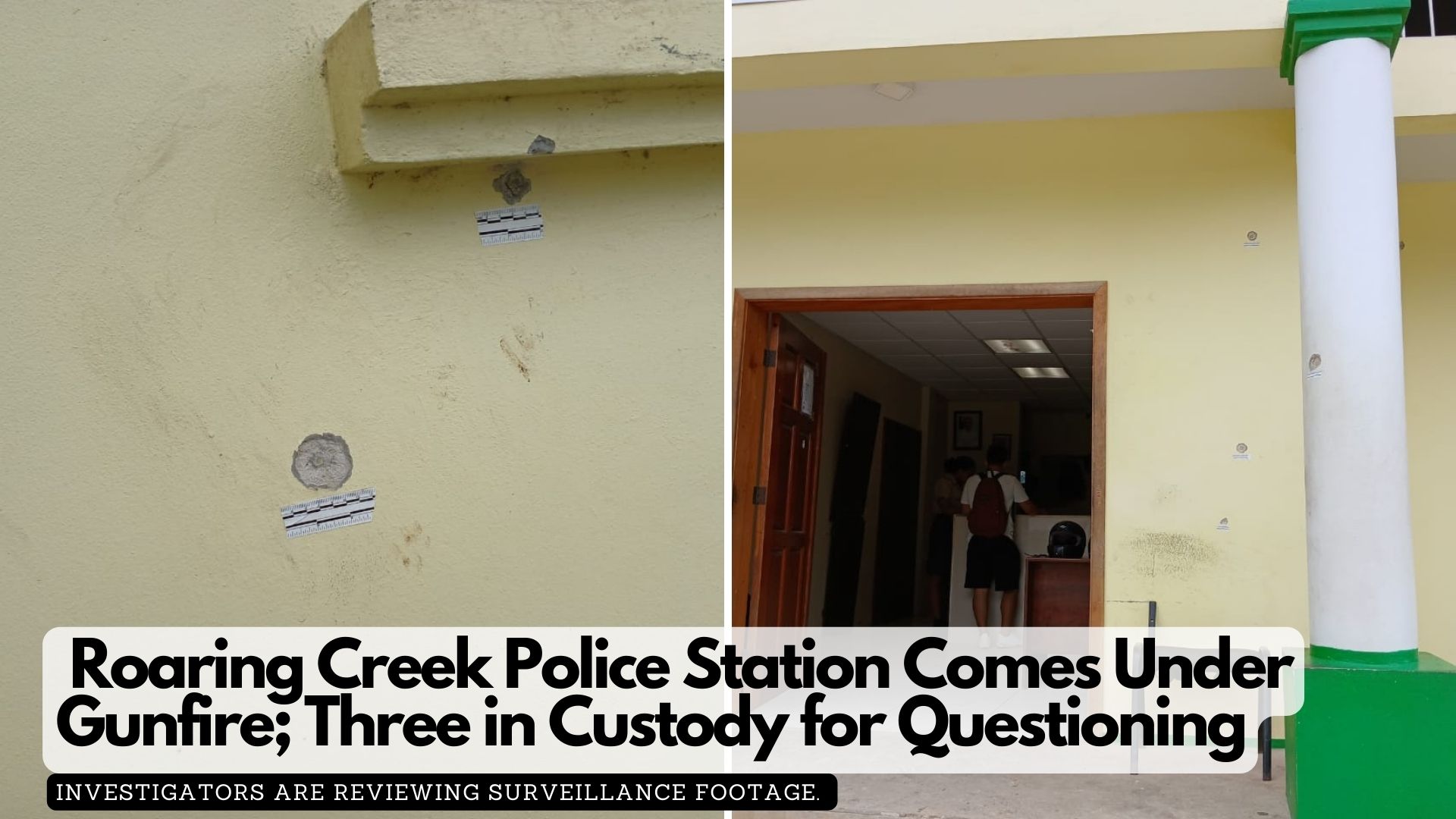 Roaring Creek Police Station Comes Under Gunfire; Three in Custody for Questioning