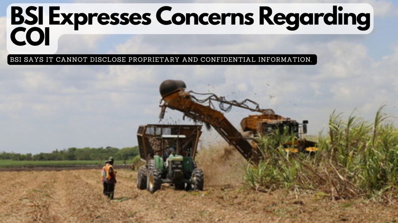 BSI Expresses Concerns Regarding COI