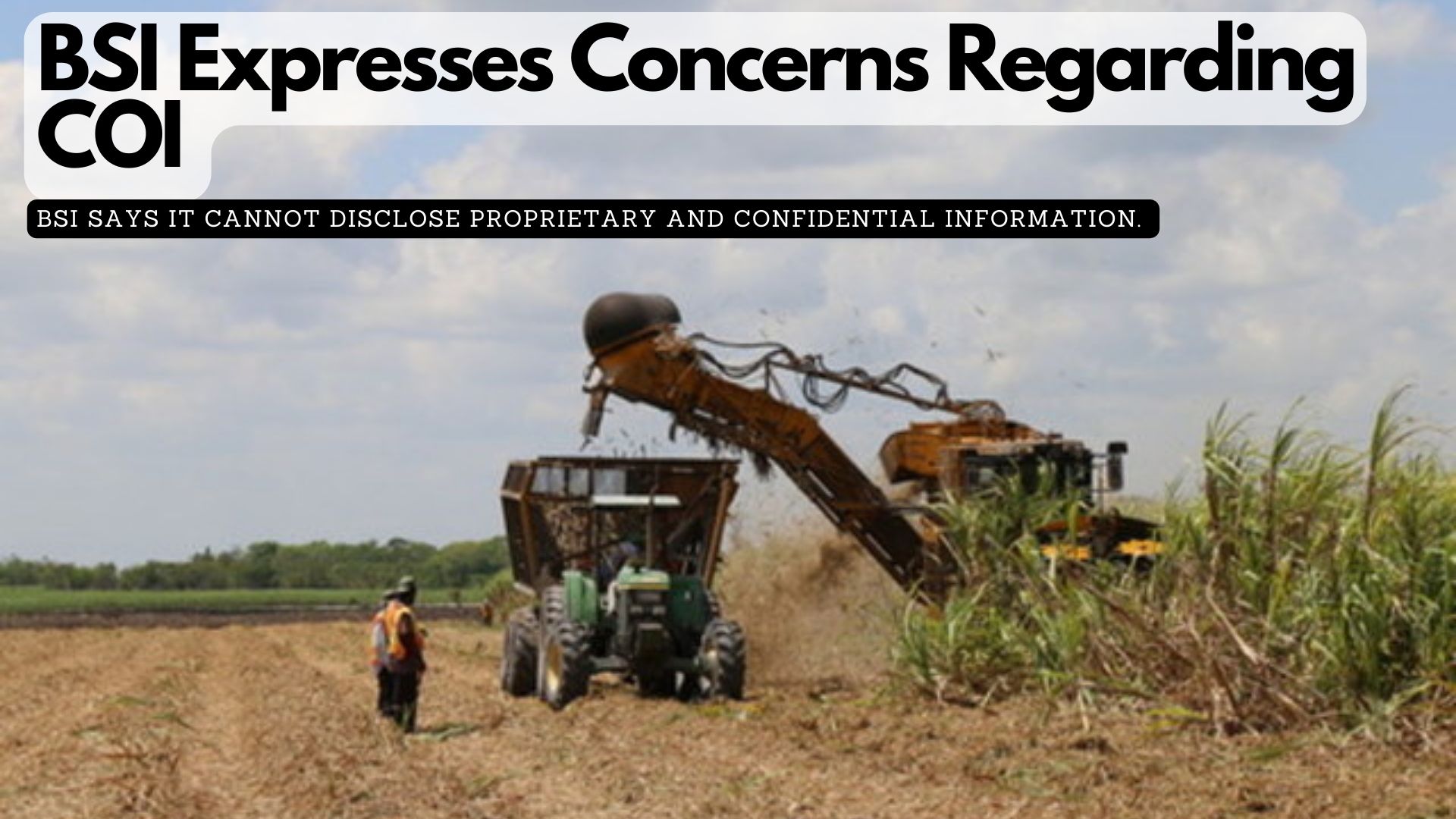 BSI Expresses Concerns Regarding COI