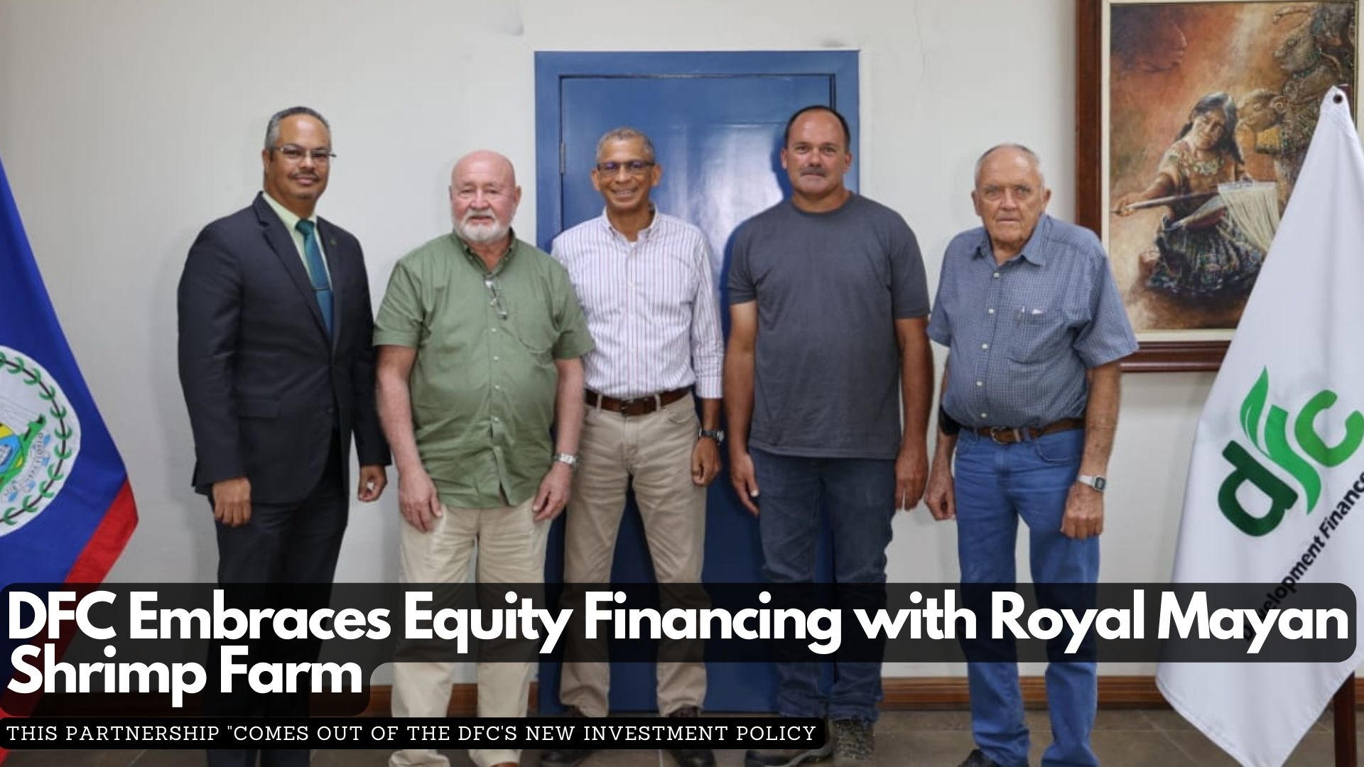 DFC Embraces Equity Financing with Royal Mayan Shrimp Farm