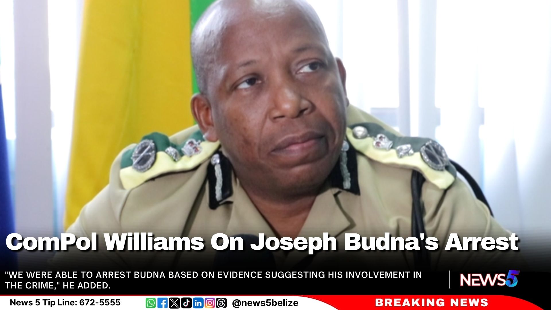 ComPol Williams on Joseph Budna’s Arrest 