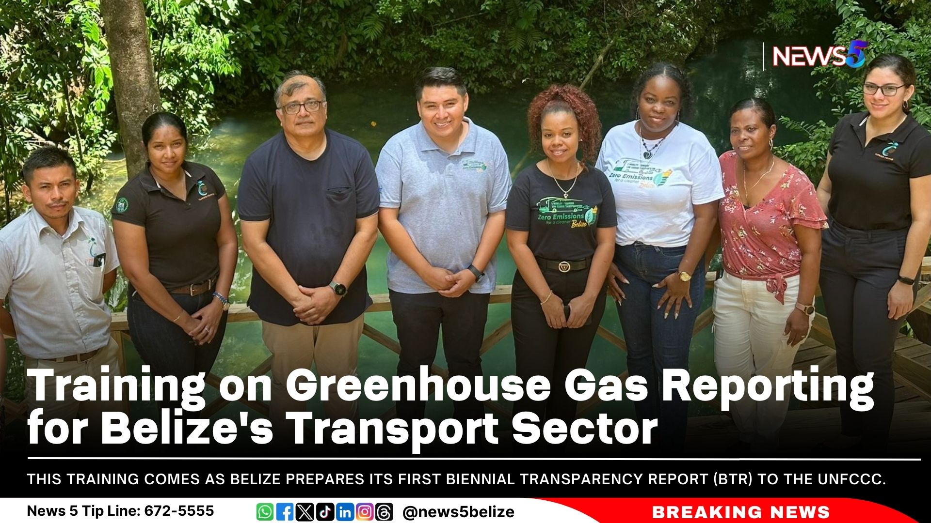 Training on Greenhouse Gas Reporting for Belize’s Transport Sector