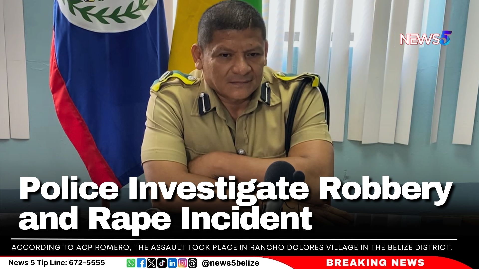 Police Investigate Robbery and Rape Incident