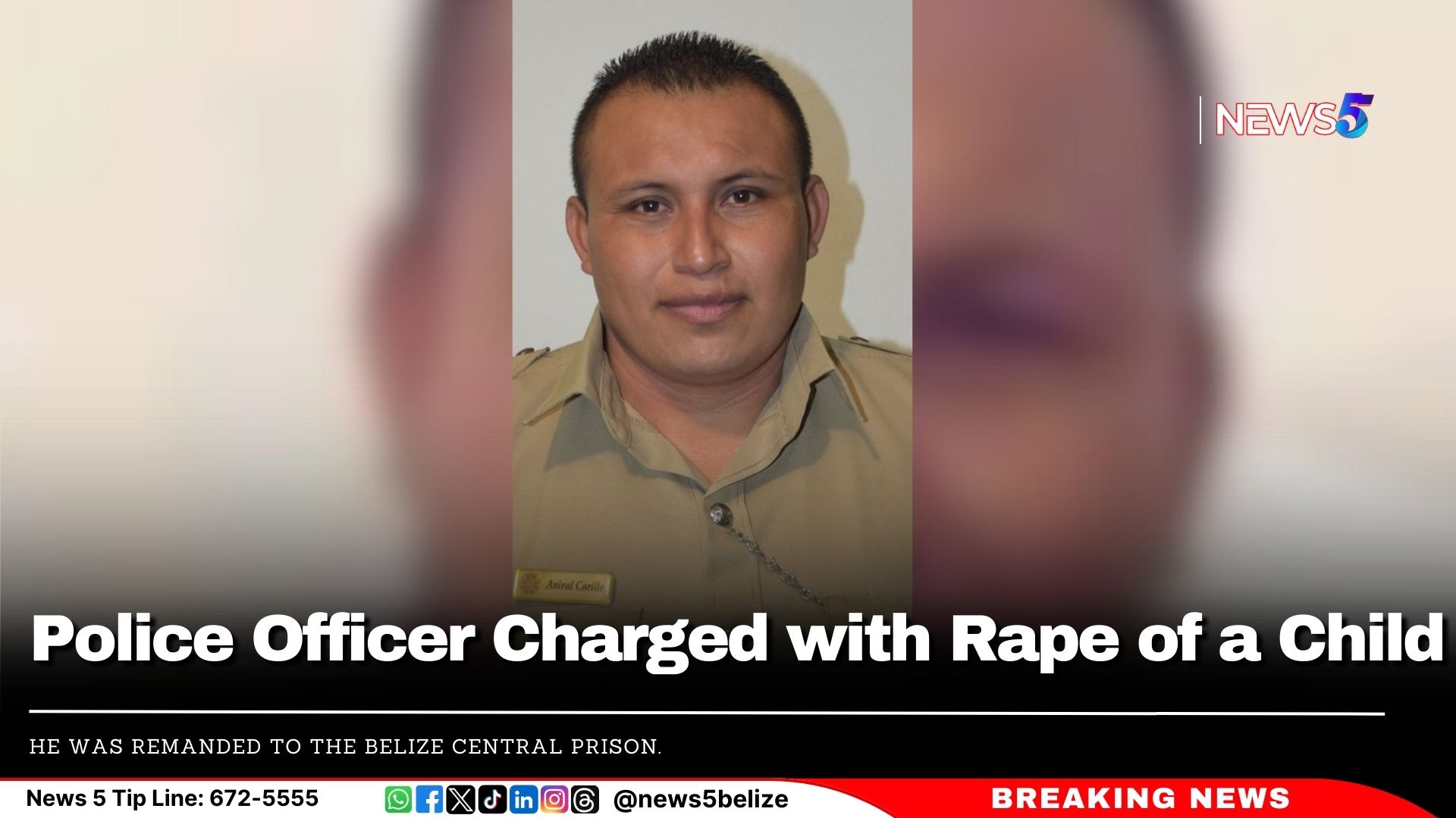 Police Officer Charged with Rape of a Child