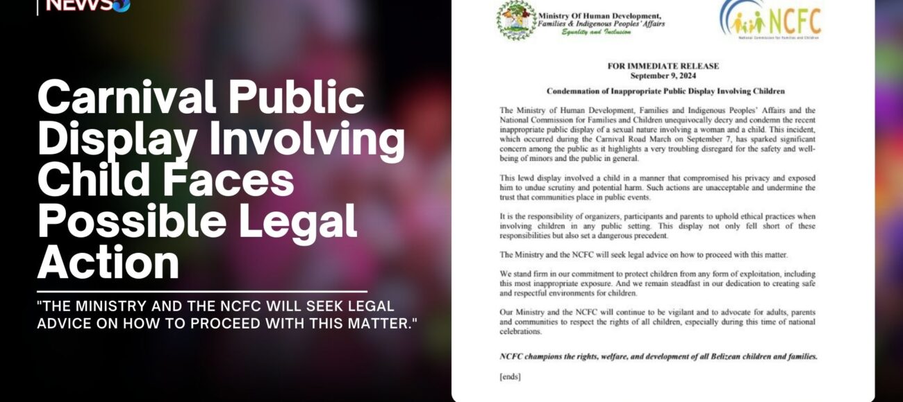 Carnival Public Display Involving Child Faces Possible Legal Action