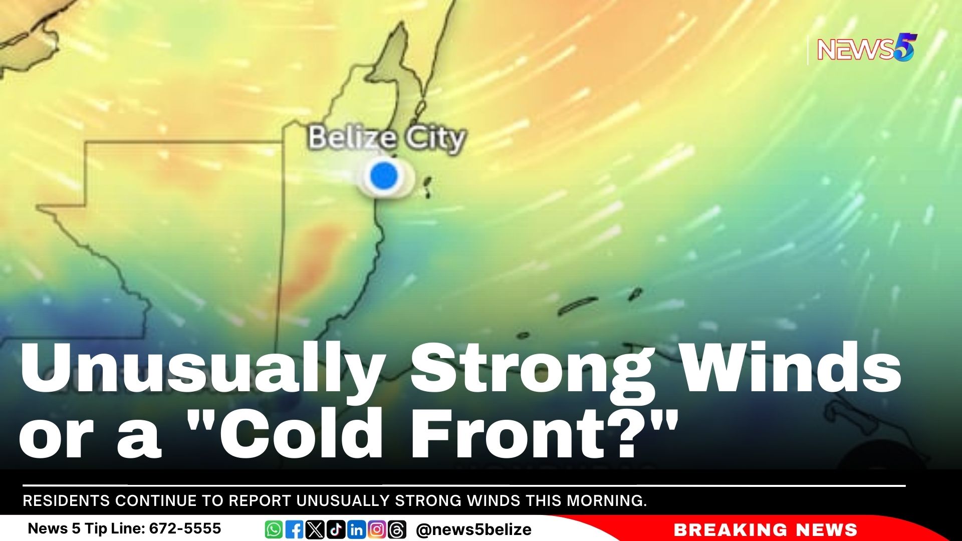Unusually Strong Winds or a "Cold Front?"