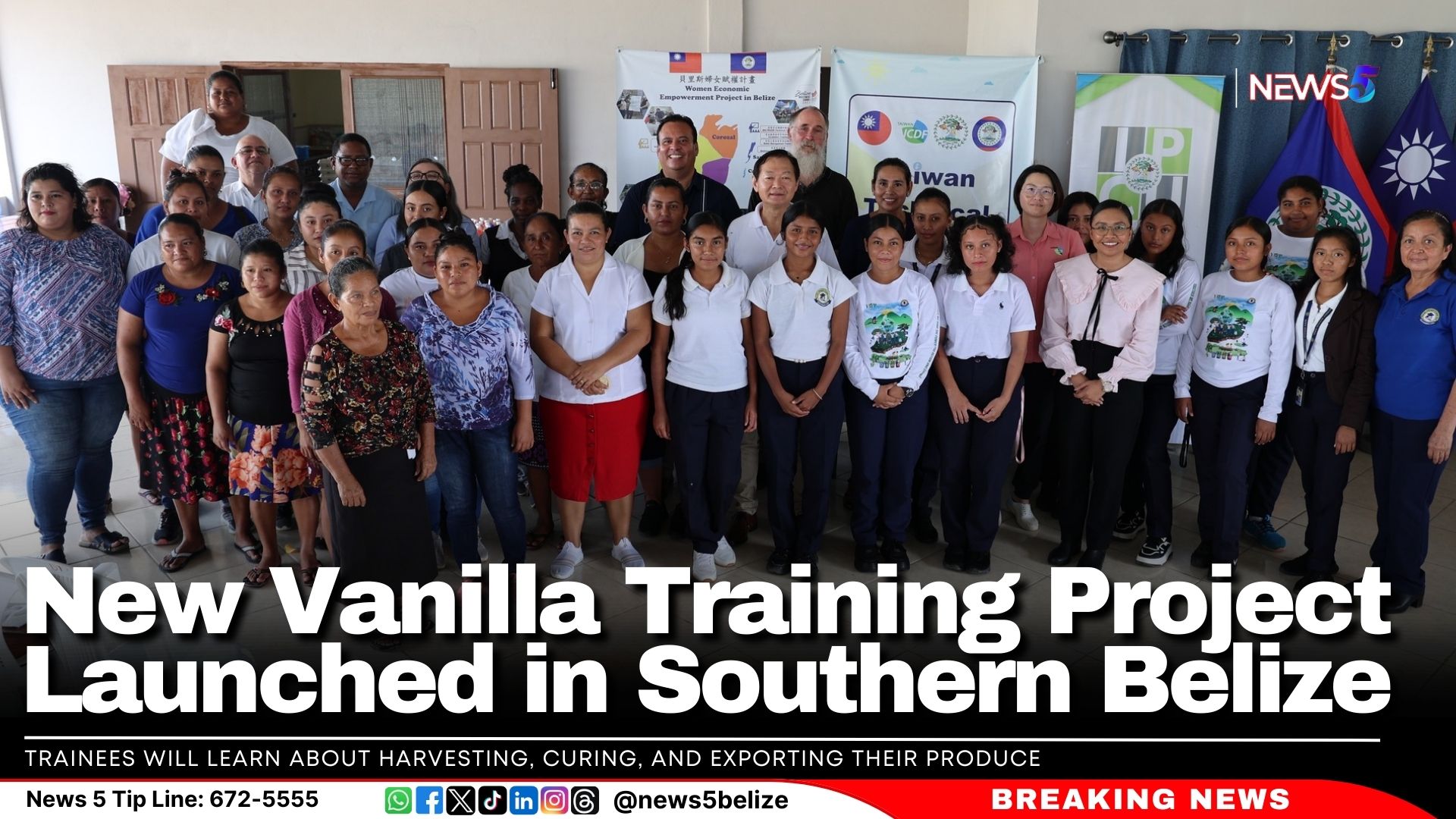 New Vanilla Training Project Launched in Southern Belize