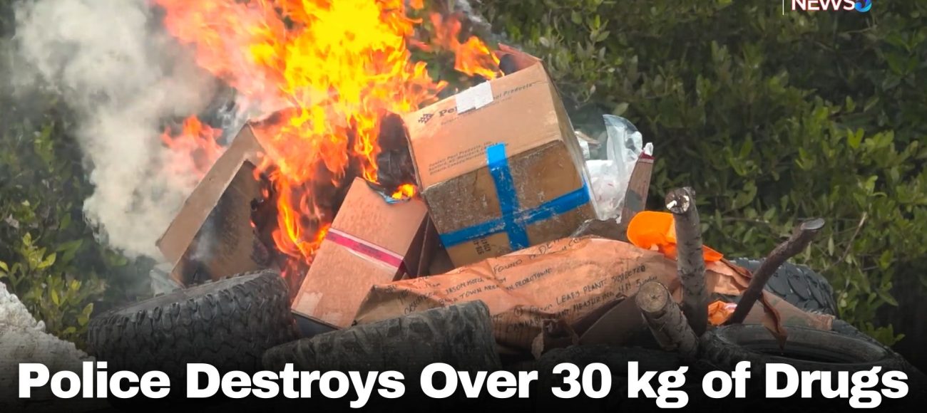 Police Destroys Over 30 kg of Drugs