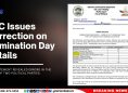 EBC Issues Correction on Nomination Day Details
