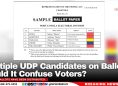 Multiple UDP Candidates on Ballot—Could It Confuse Voters?