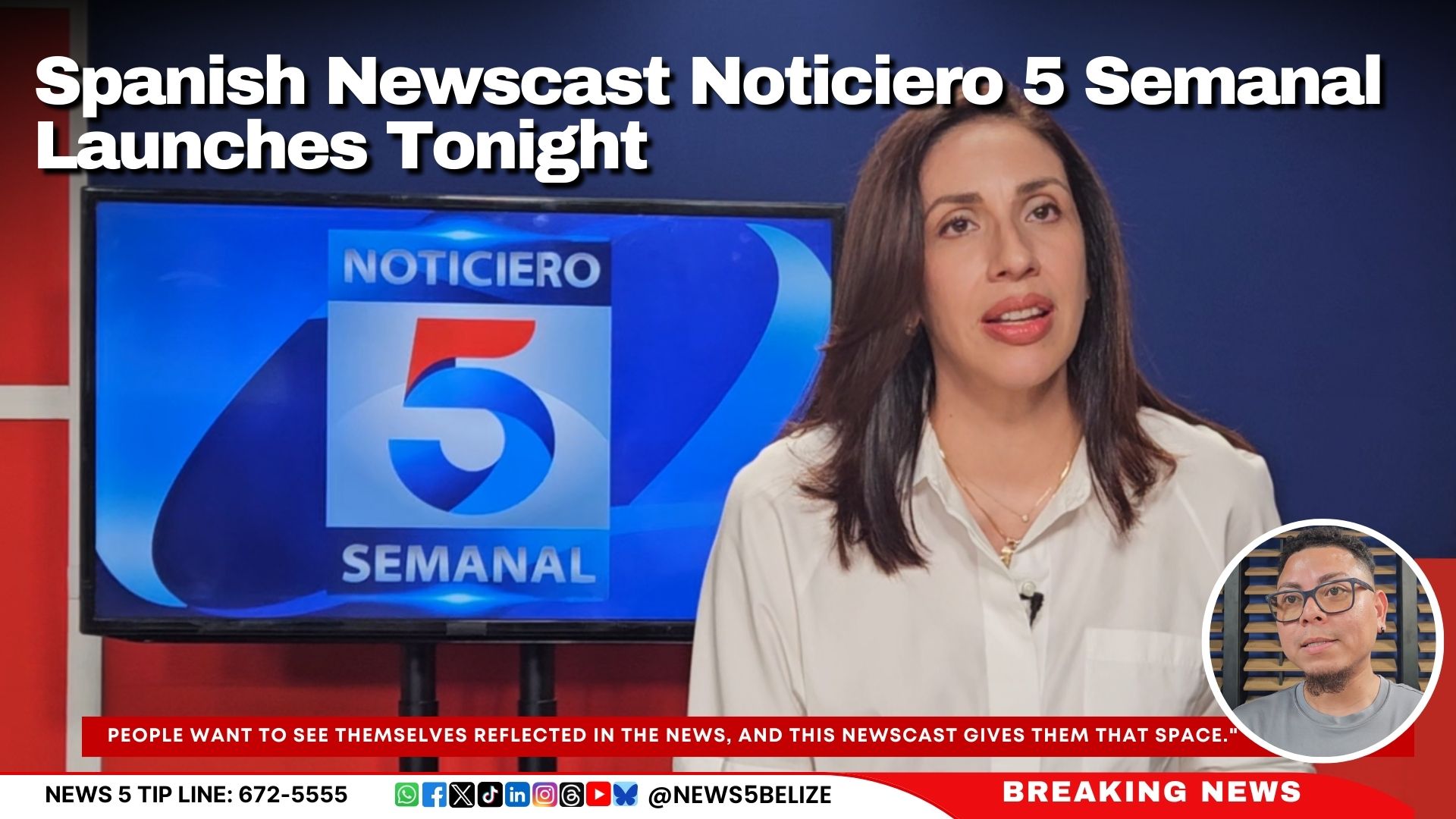 Spanish Newscast Noticiero 5 Semanal Launches