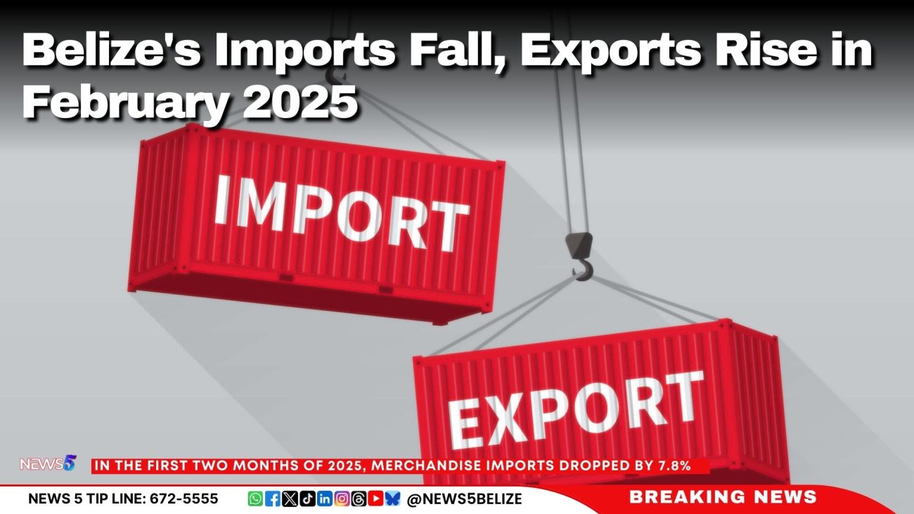 Belize's Imports Fall, Exports Rise in February 2025