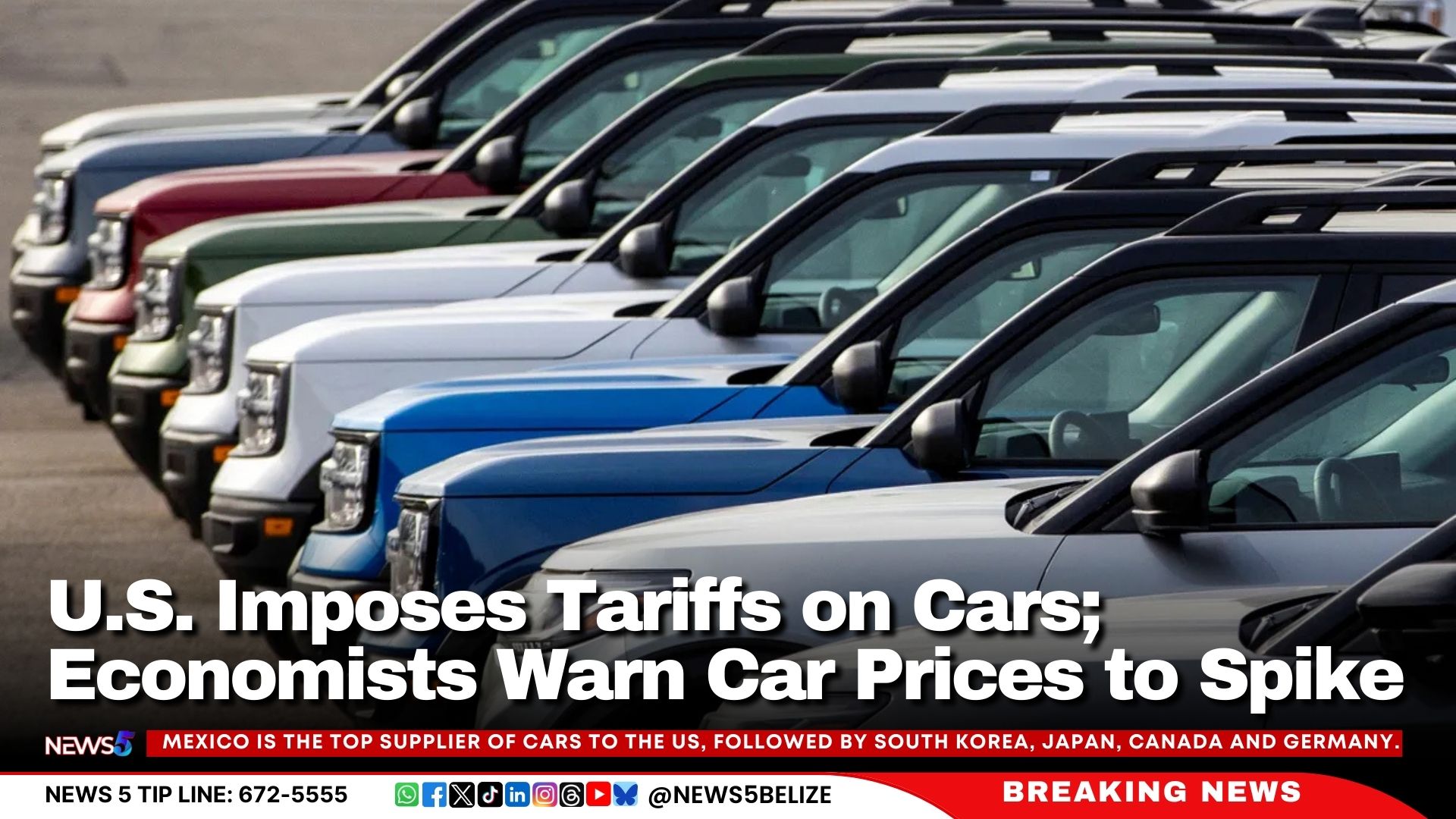 U.S. Imposes Tariffs on Cars; Economists Warn Car Prices to Spike