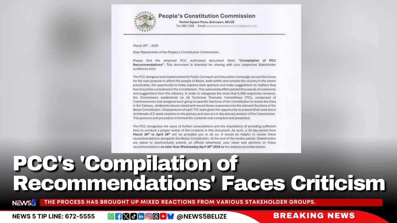 PCC's 'Compilation of Recommendations' Faces Criticism