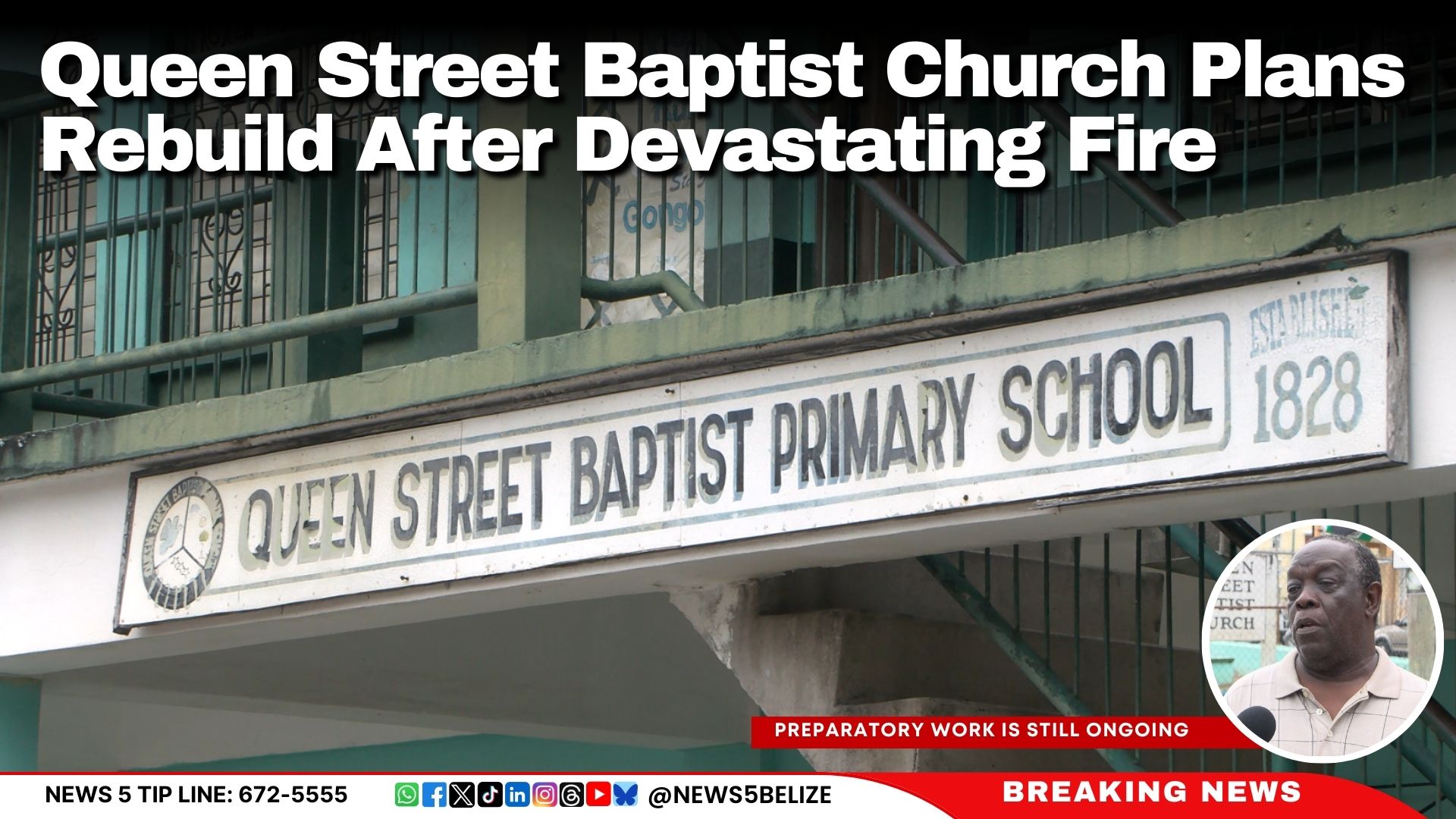Queen Street Baptist Church Plans Rebuild After Devastating Fire