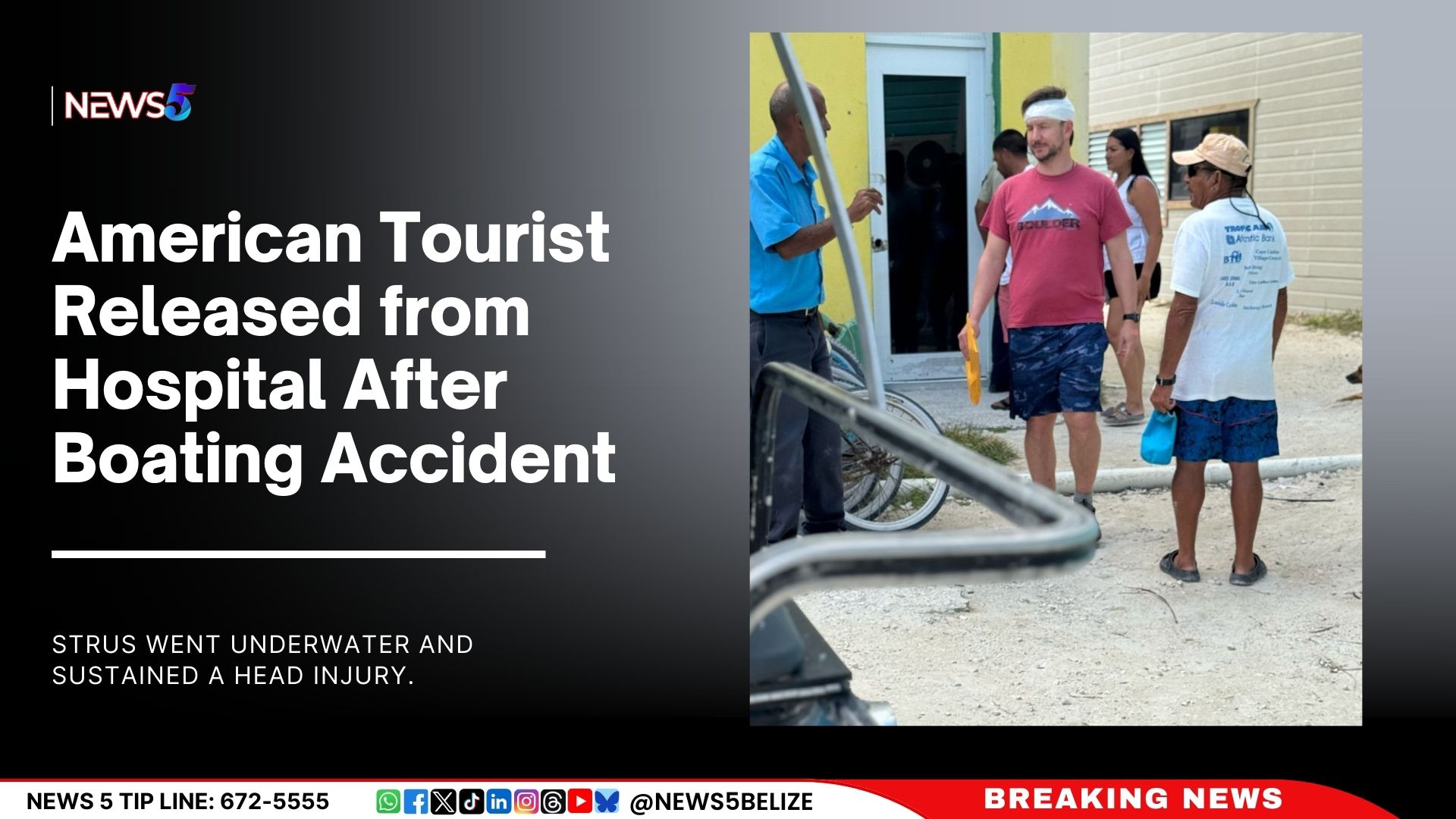 American Tourist Released from Hospital After Boating Accident