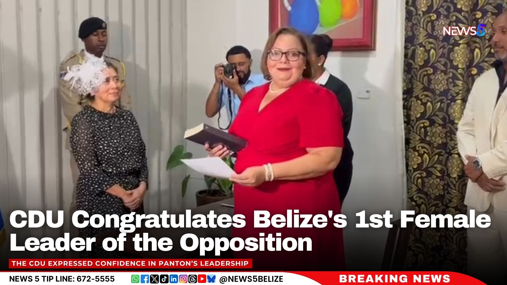 Caribbean Democrat Union Congratulates Belize's 1st Female Leader of the Opposition