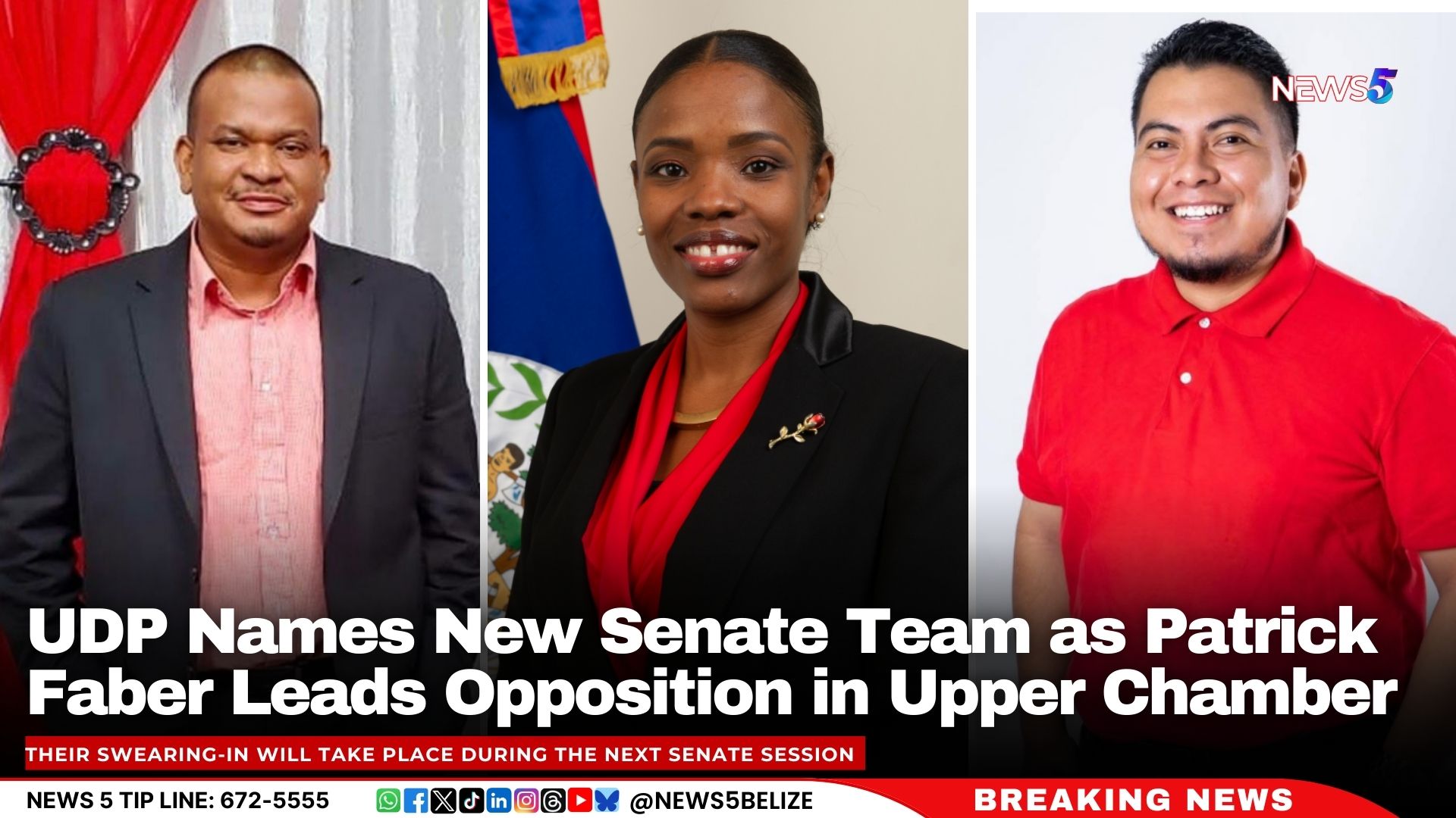 UDP Names New Senate Team as Patrick Faber Leads Opposition in Upper Chamber