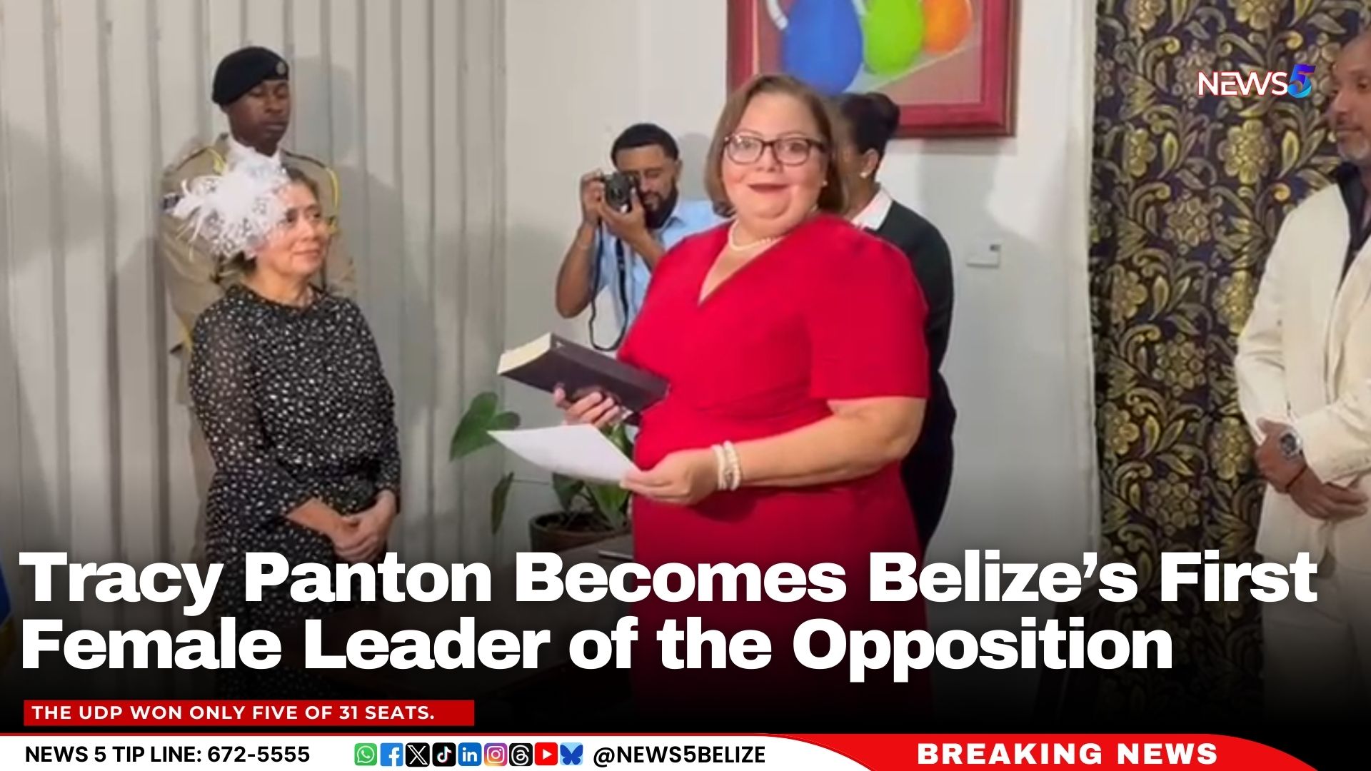 Tracy Panton Becomes Belize’s First Female Leader of the Opposition