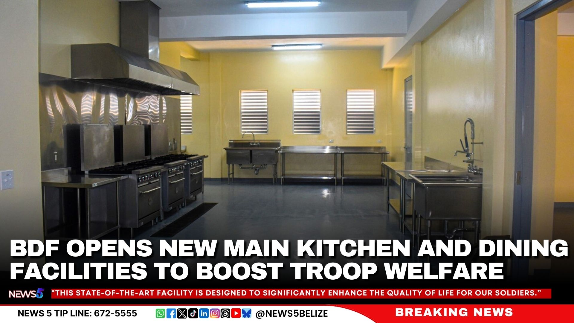 BDF Opens New Main Kitchen and Dining Facilities to Boost Troop Welfare