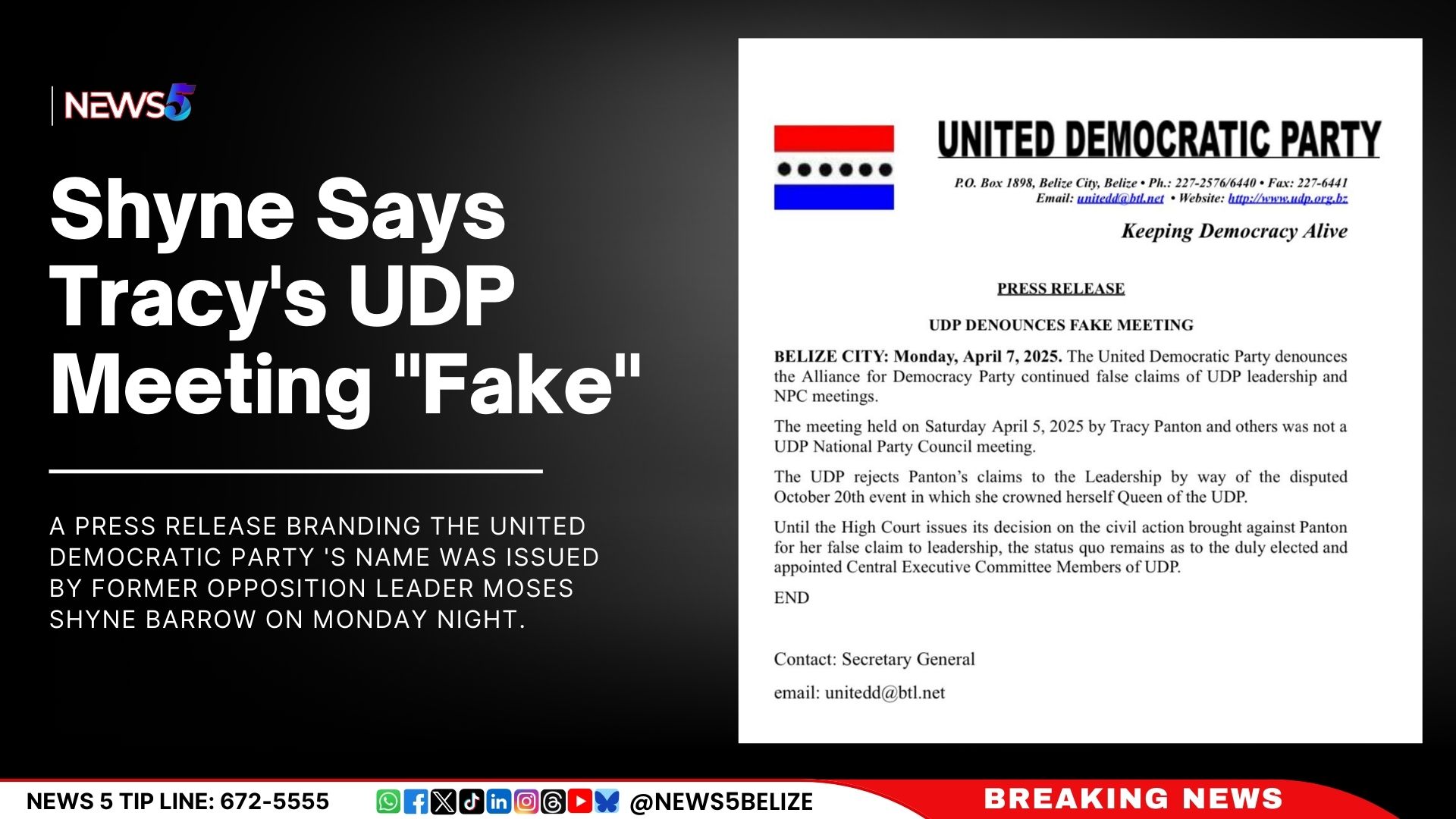 Shyne Says Tracy's UDP Meeting "Fake"