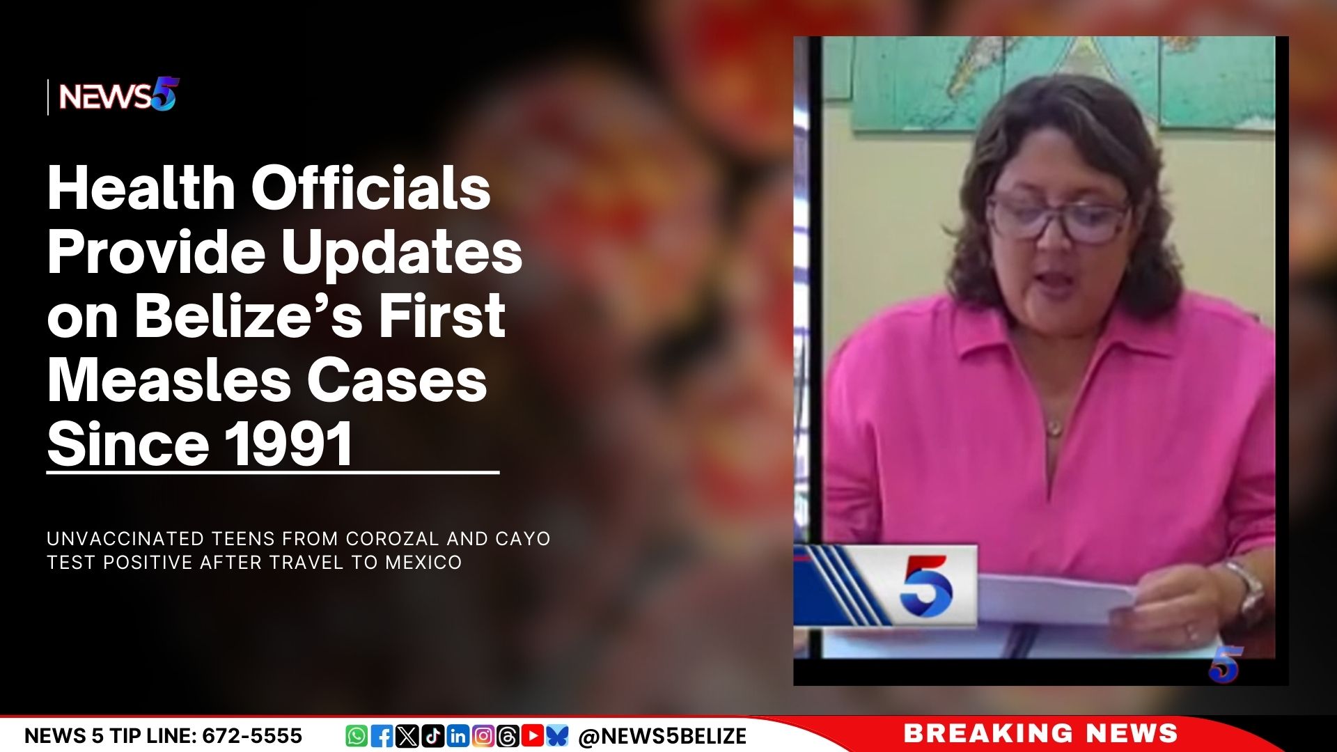Health Officials Provide Updates on Belize’s First Measles Cases Since 1991