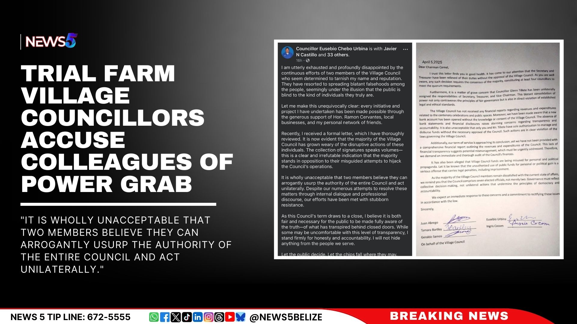 Trial Farm Village Councillors Accuse Colleagues of Power Grab