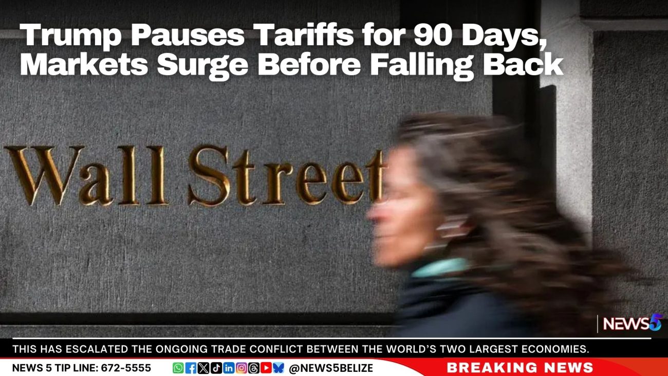 Trump Pauses Tariffs for 90 Days, Markets Surge Before Falling Back