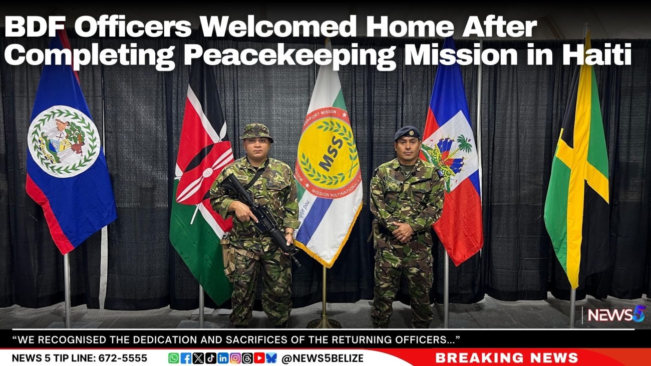 BDF Officers Welcomed Home After Completing Peacekeeping Mission in Haiti