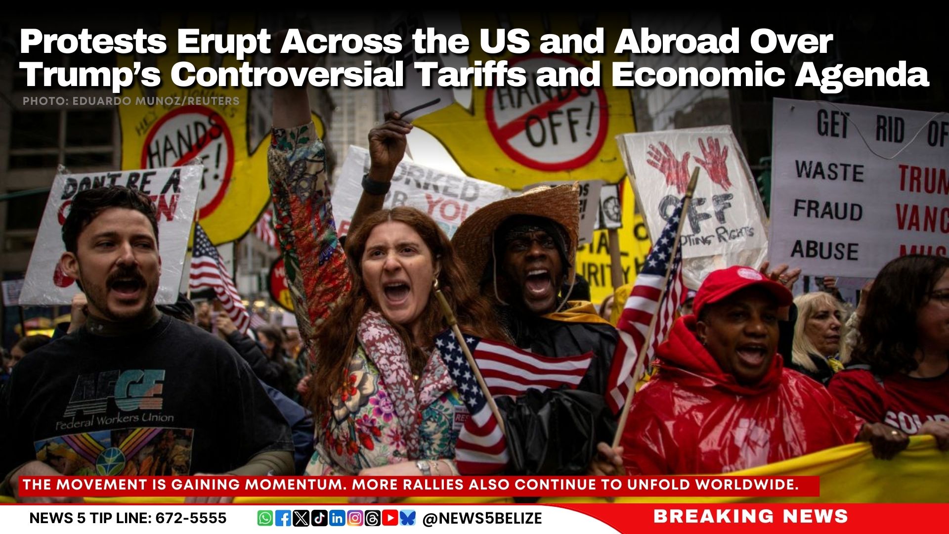 Protests Erupt Across the US and Abroad Over Trump’s Controversial Tariffs and Economic Agenda