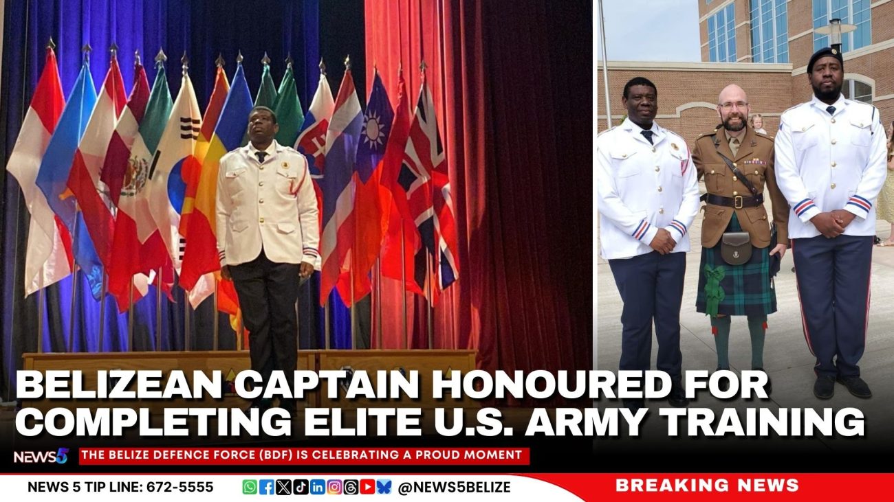 Belizean Captain Honoured for Completing Elite U.S. Army Training