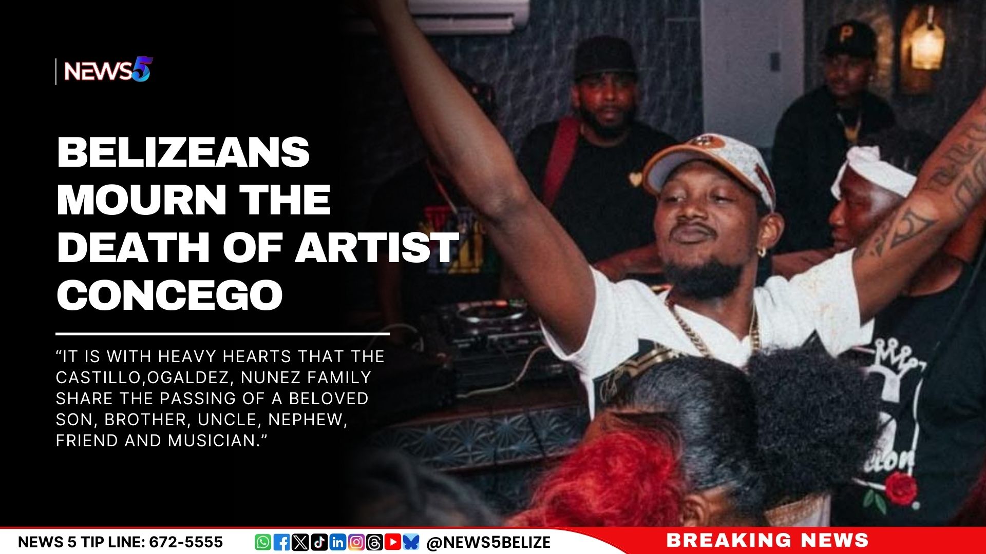 Belizeans Mourn the death of artist Concego