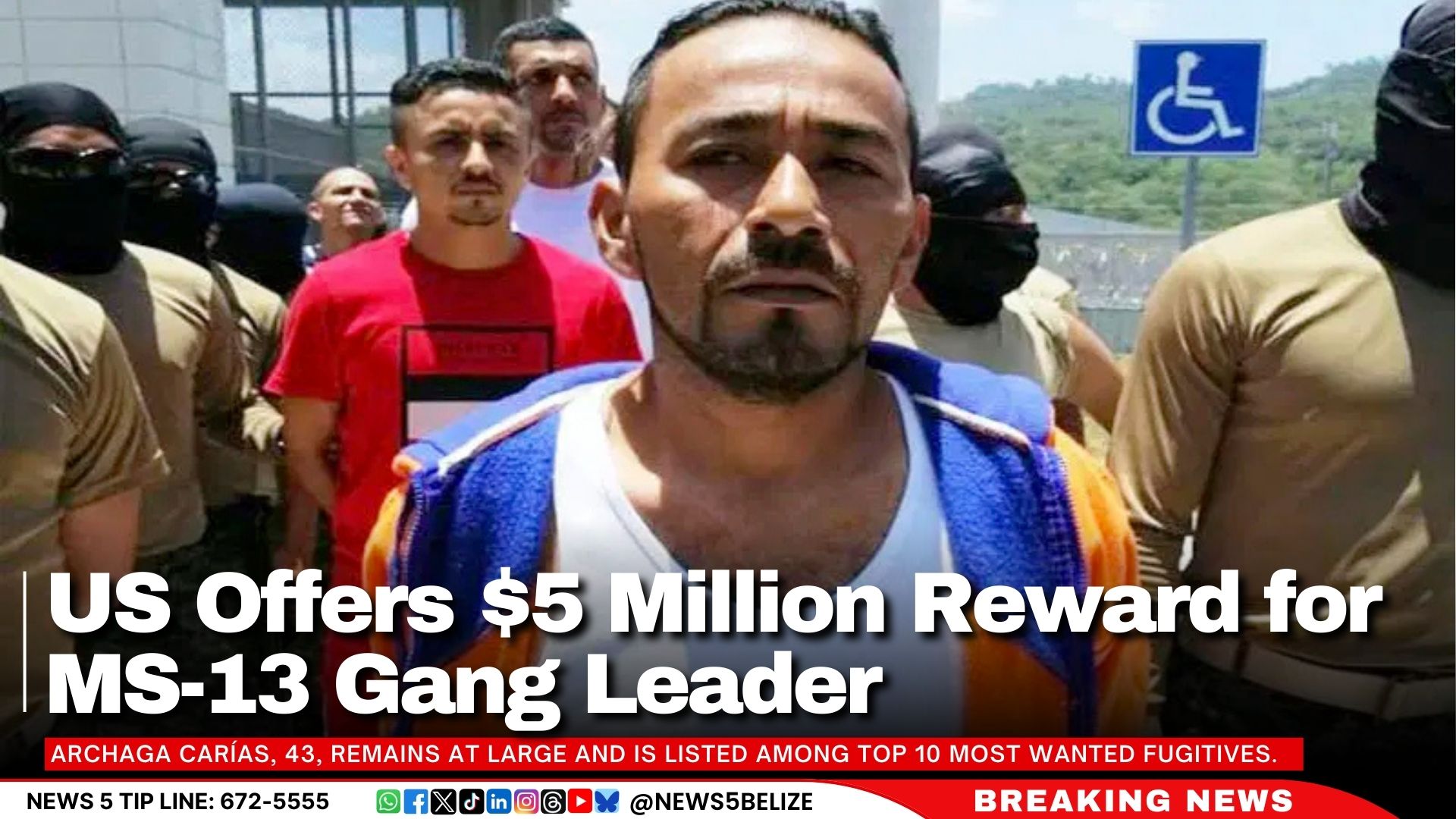 US Offers $5 Million Reward for MS-13 Gang Leader