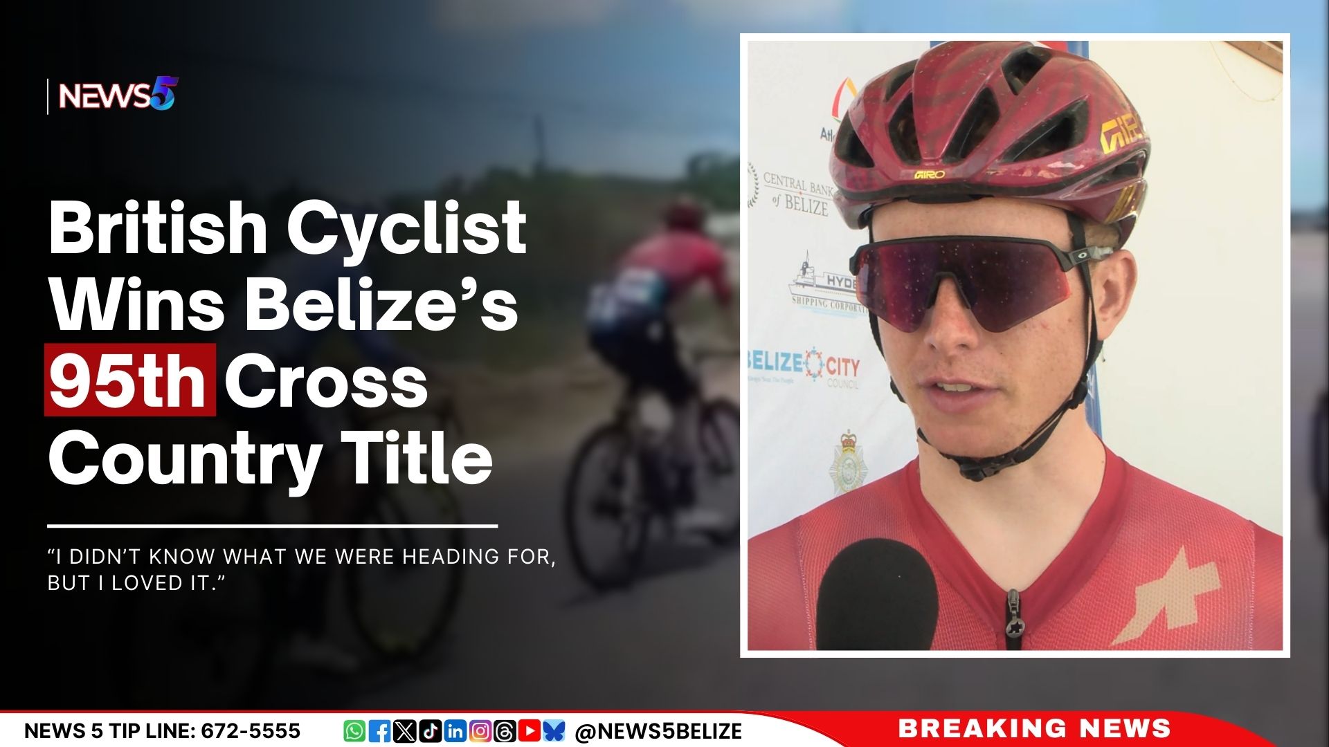 British Cyclist Wins Belize’s 95th Cross Country Title