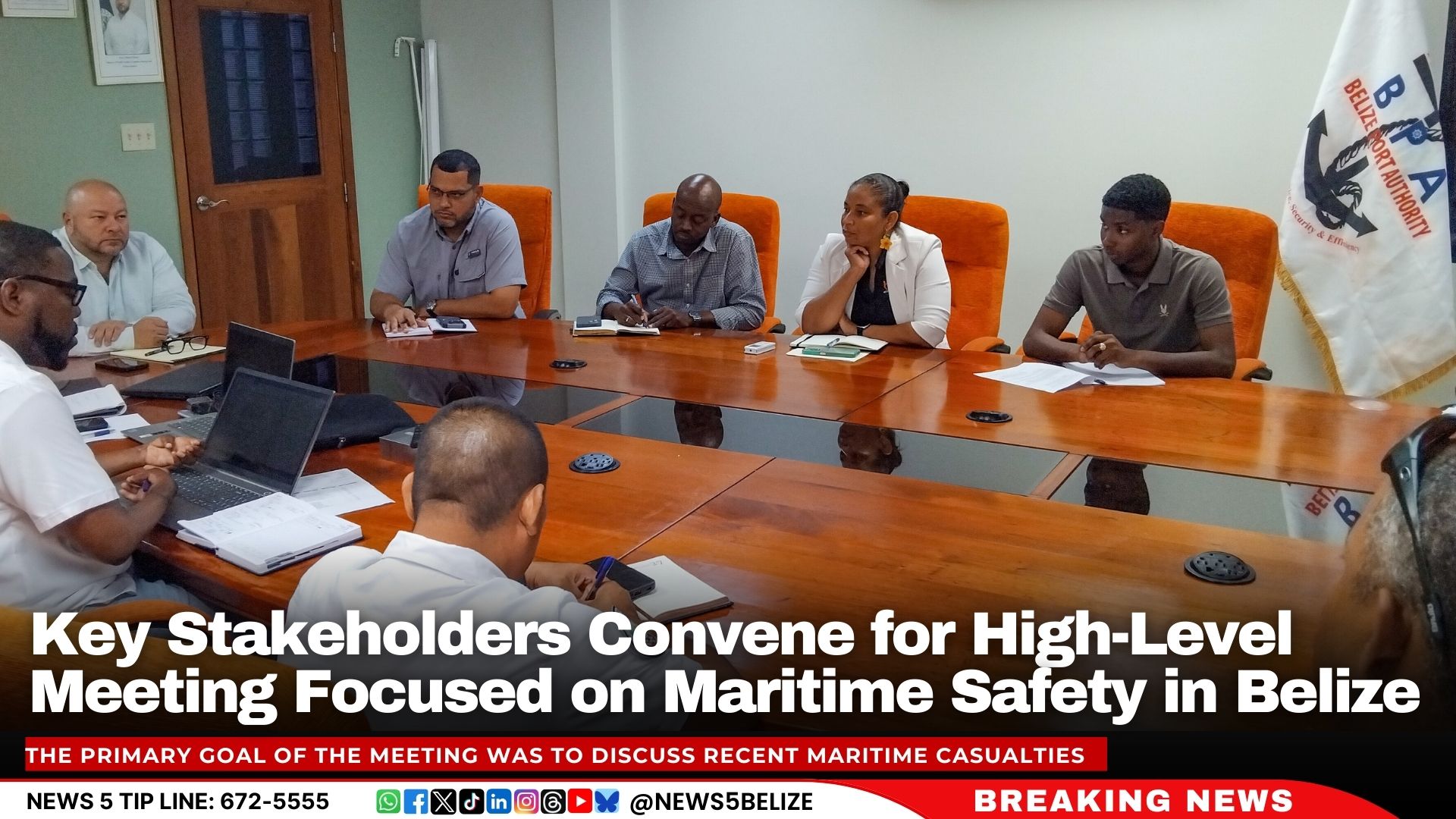 Key Stakeholders Convene for High-Level Meeting Focused on Maritime Safety in Belize