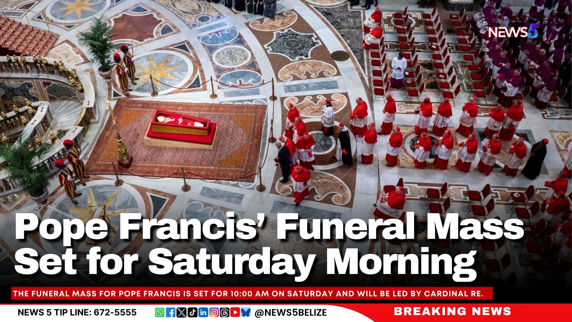 Pope Francis’ Funeral Mass Set for Saturday Morning