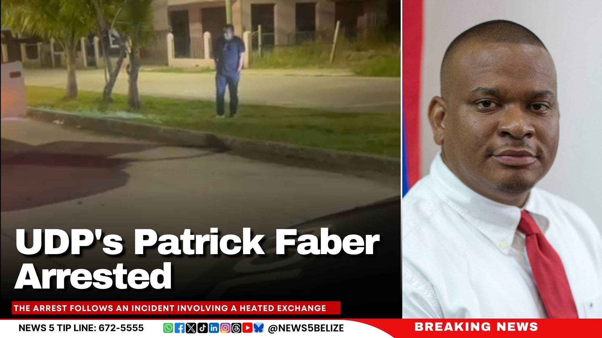 UDP's Patrick Faber Arrested