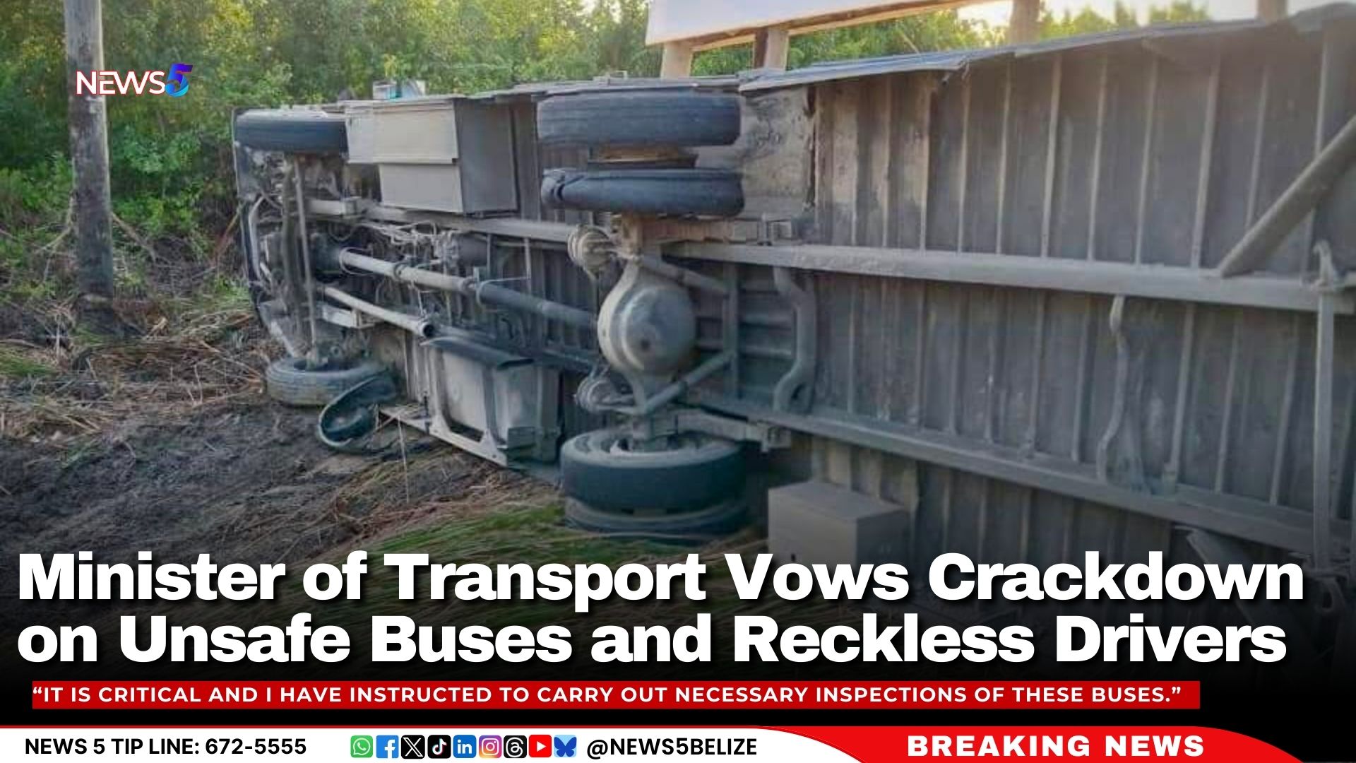 Minister of Transport Vows Crackdown on Unsafe Buses and Reckless Drivers