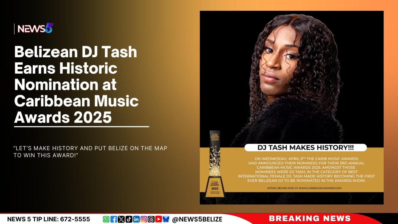Belizean DJ Tash Earns Historic Nomination at Caribbean Music Awards 2025