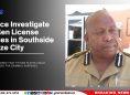Police Investigate Stolen License Plates in Southside Belize City