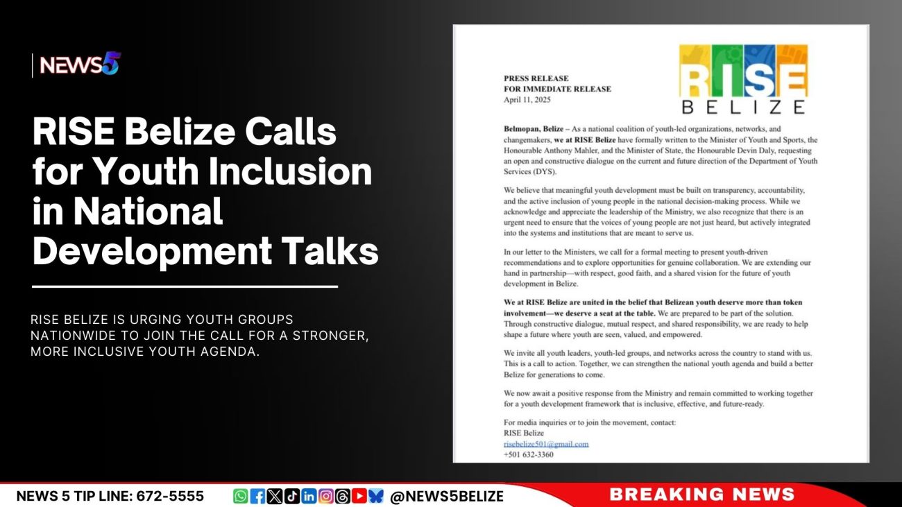 RISE Belize Calls for Youth Inclusion in National Development Talks