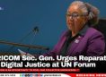 CARICOM Secretary-General Urges Reparatory and Digital Justice at UN Forum