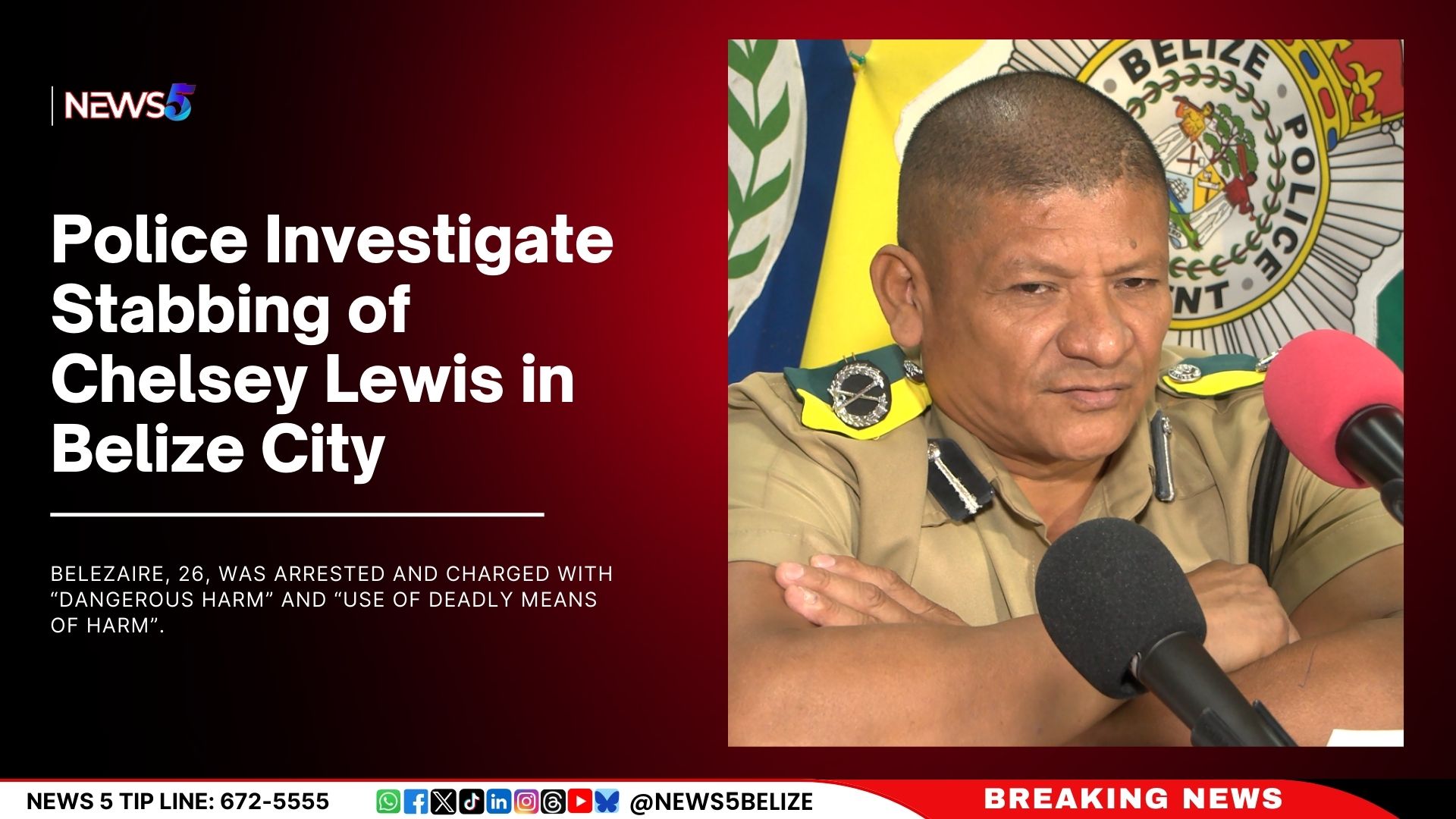 Police Investigate Stabbing of Chelsey Lewis in Belize City