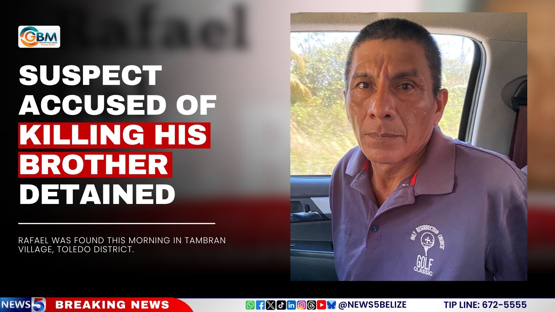 Suspect Accused of Killing His Brother Detained