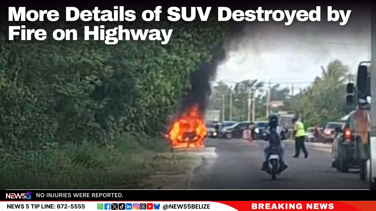 More Details of SUV Destroyed by Fire on Highway